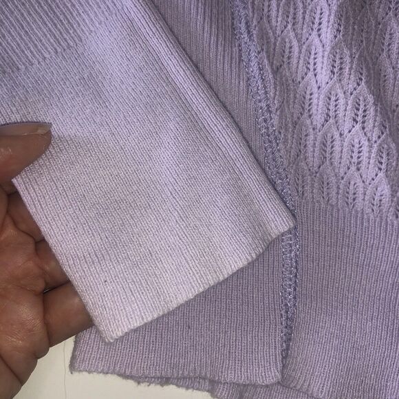 Victorias Secret Lilac Ribbed Textured Sweater Size XS/TP - Picture 7 of 16
